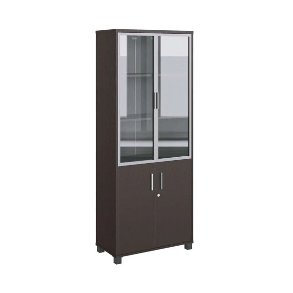 2000mm x 800mm 2 Door Glass Display (Wenge)