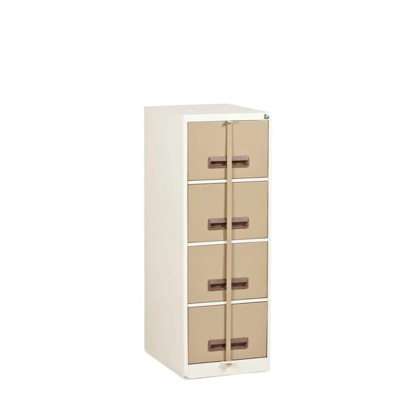 1320mm x 470mm Steel 4 Drawer Filing Cabinet With Security Bar