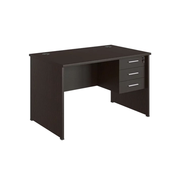 1200mm x 750mm 3 Drawer Office Desk (Wenge)