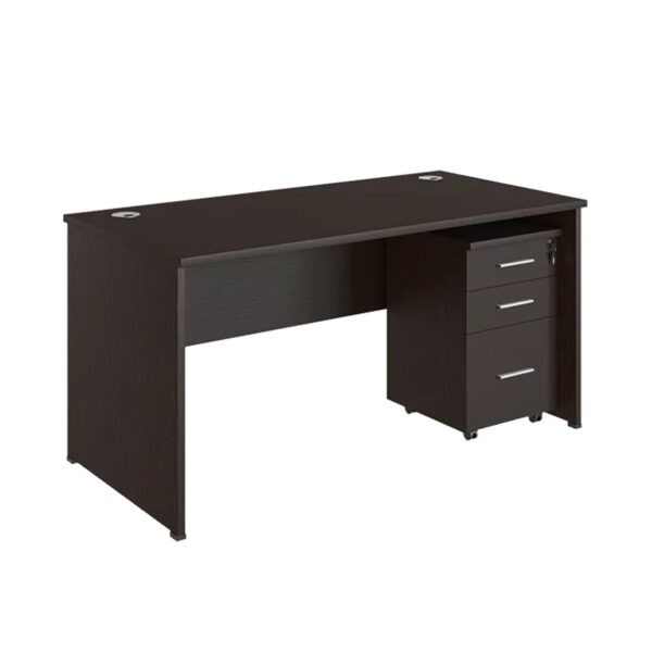 1500mm x 750mm 3 Drawer Mobi Office Desk (Wenge)