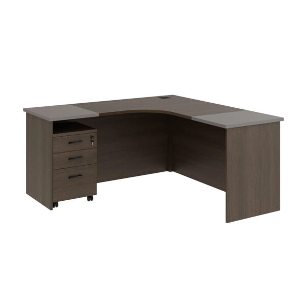 1600mm x 1600mm Mobi Office Cluster Desk (Acacia)