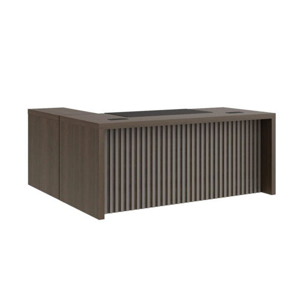 1800mm x 1700mm Linear Executive Office Desk (Acacia)